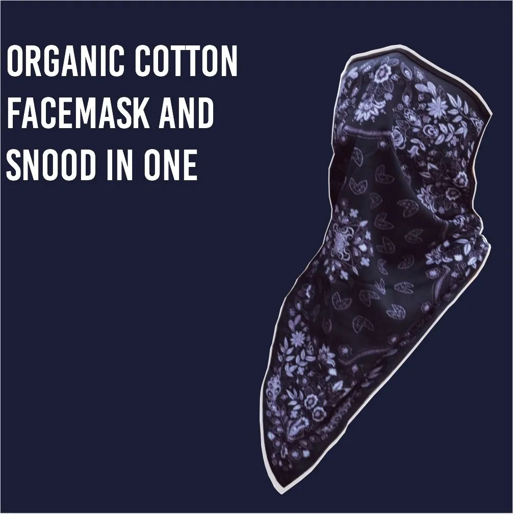 100% Pure Organic Cotton Face Mask and Snood