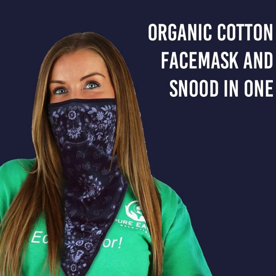 100% Pure Organic Cotton Face Mask and Snood