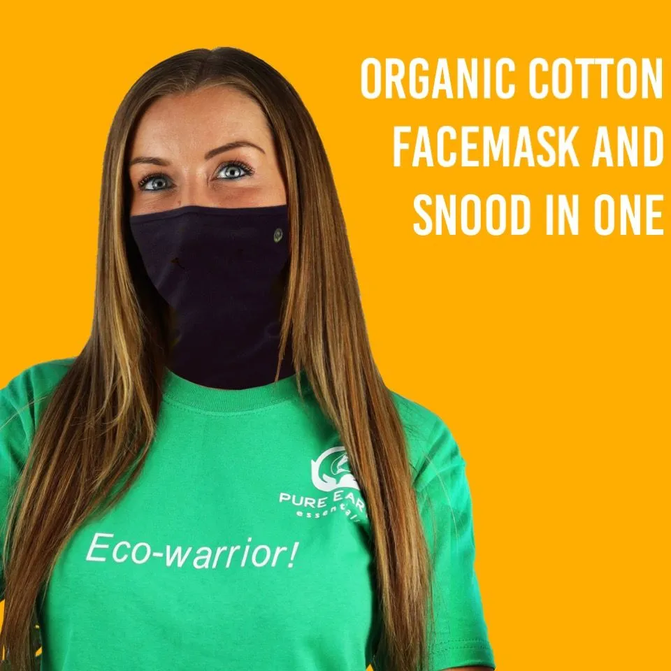 100% Pure Organic Cotton Face Mask and Snood