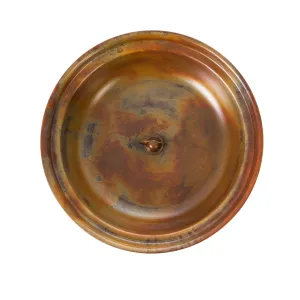 15"D Metal Rain Chain Basin, Copper Finish,47m2407