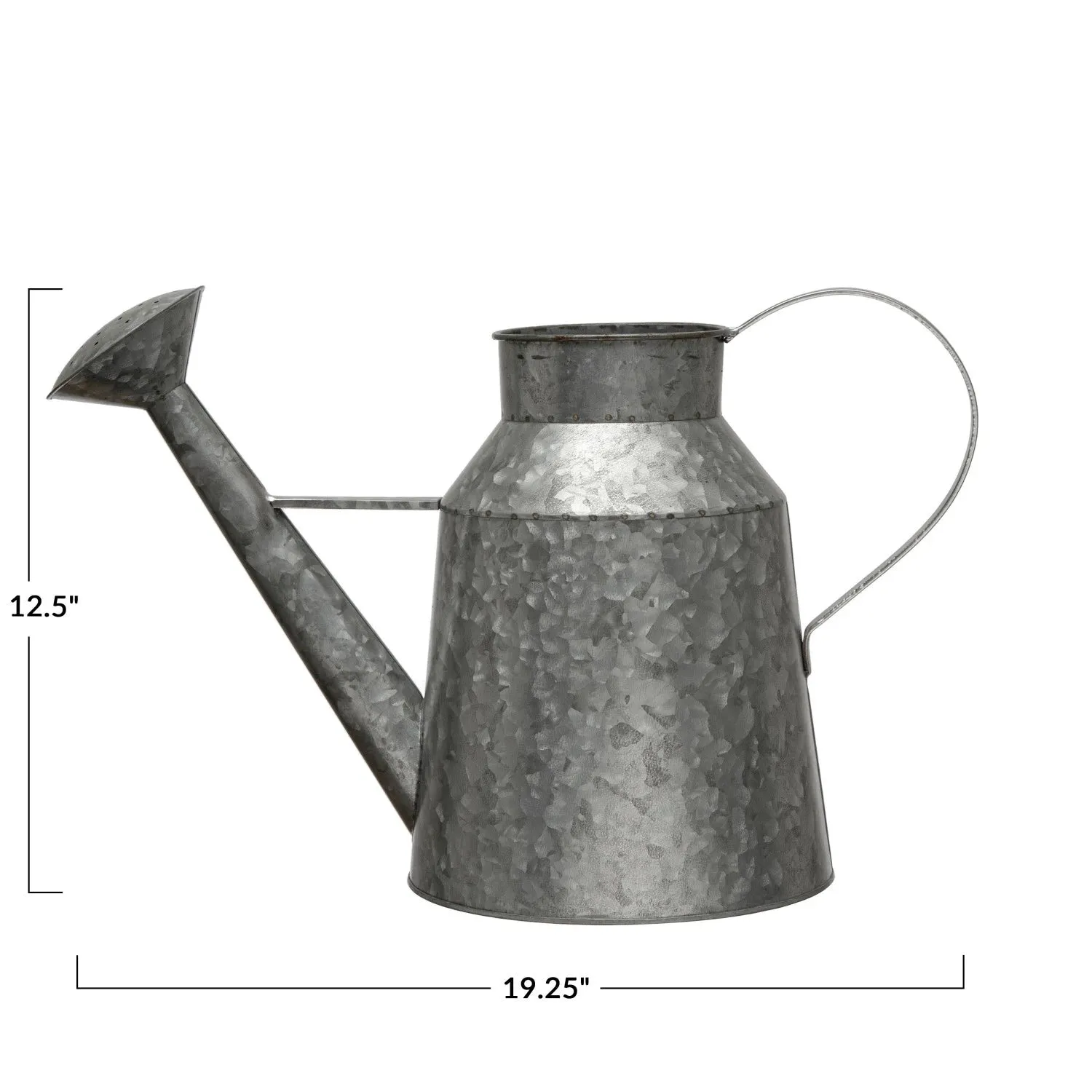 16-1/2 Quart Galvanized Metal Watering Can