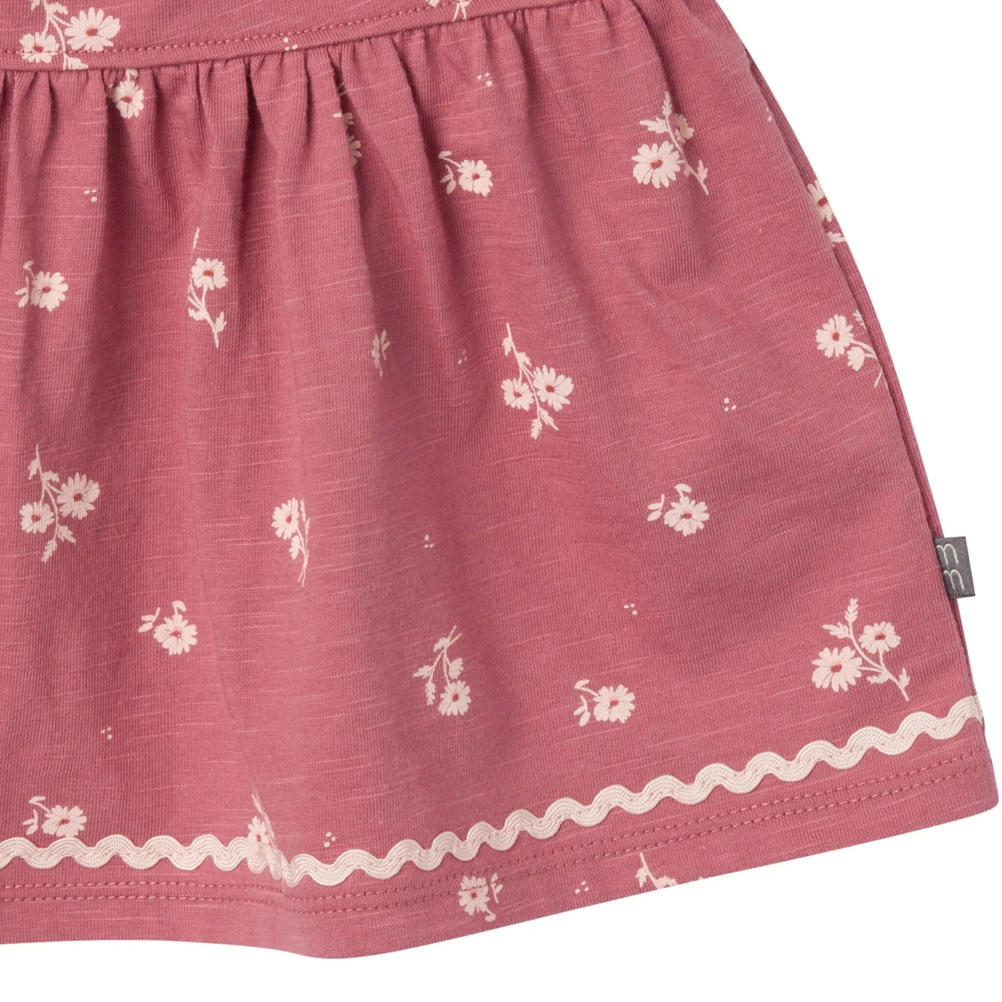 2-Piece Infant & Toddler Girls Rose Bouquet Ruffle Top and Shorts Set