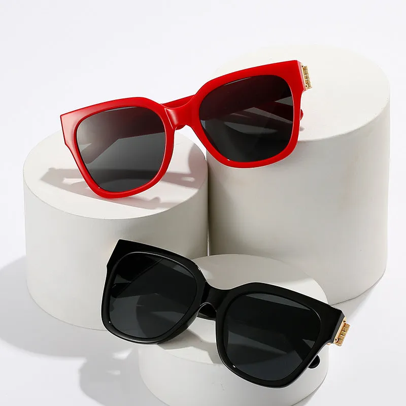 2022 new large frame sunglasses for INS style women, fashionable European and American cross-border sunglasses, outdoor square frame punk sunglasses