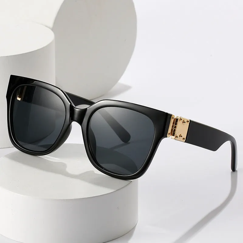 2022 new large frame sunglasses for INS style women, fashionable European and American cross-border sunglasses, outdoor square frame punk sunglasses