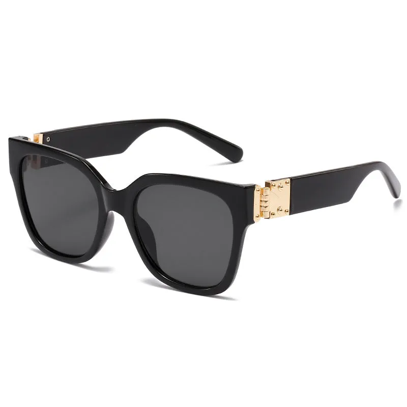 2022 new large frame sunglasses for INS style women, fashionable European and American cross-border sunglasses, outdoor square frame punk sunglasses
