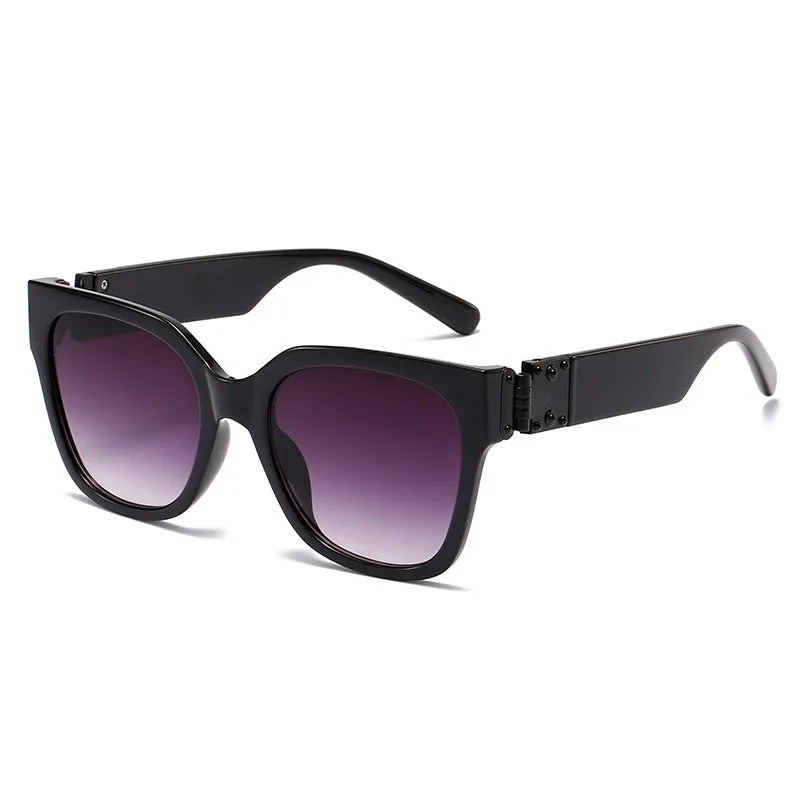 2022 new large frame sunglasses for INS style women, fashionable European and American cross-border sunglasses, outdoor square frame punk sunglasses