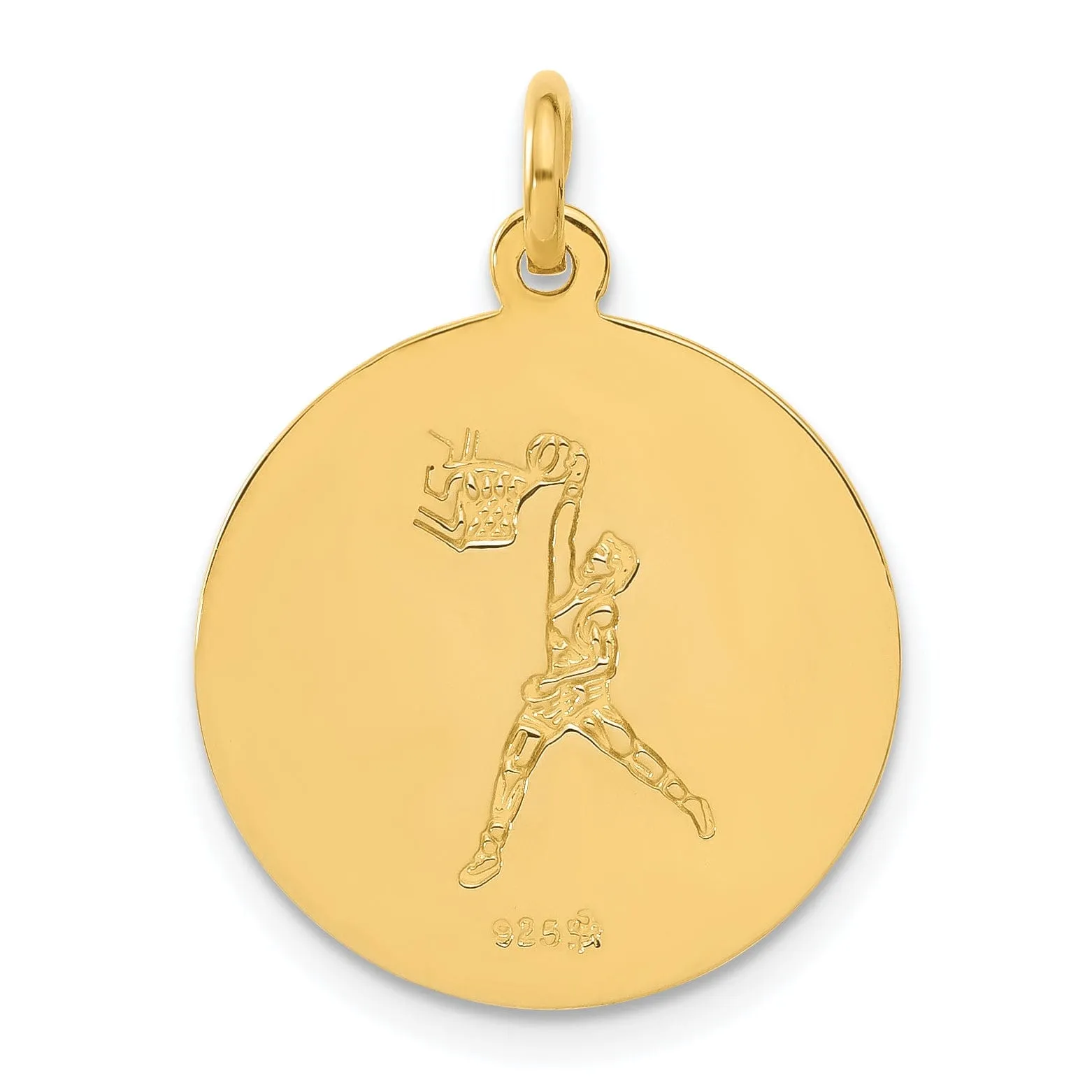 24 Gold-plated St Christopher Basketball Medal