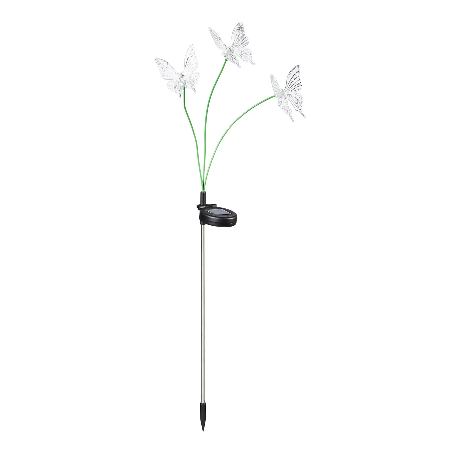 35" 3 Flex-Branch Solar Stake, Hummingbird, Butterfly, and Dragonfly, 3 ASST,2sp5314