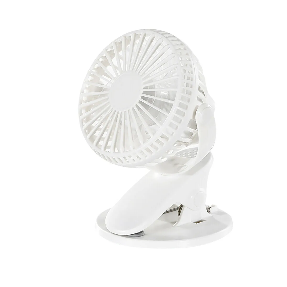 4 inch Electric USB Rechargeable Battery Clip On Desk Portable Mini Cooling Fan