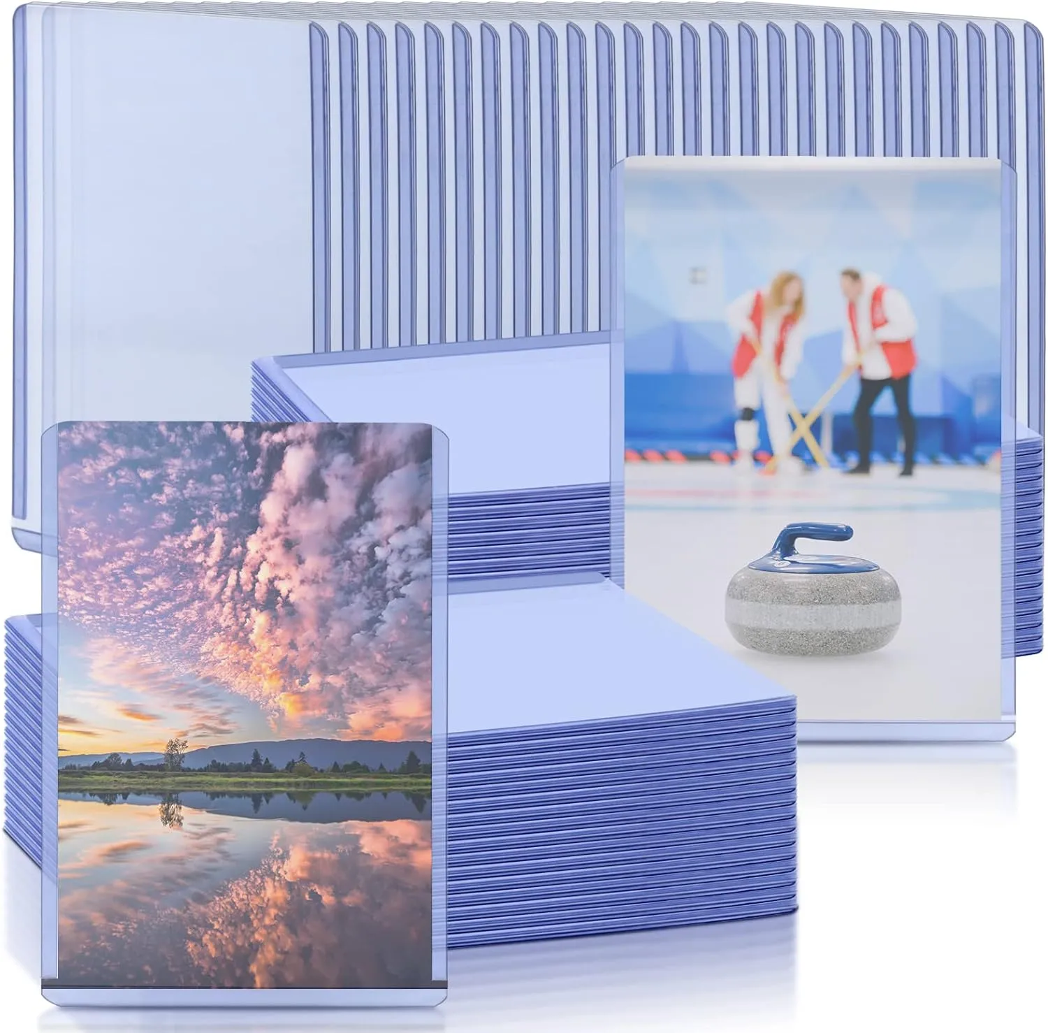 4"x6"Hard Plastic Card Sleeves: 50-PackWaterproof Postcard&TradingCardProtectors