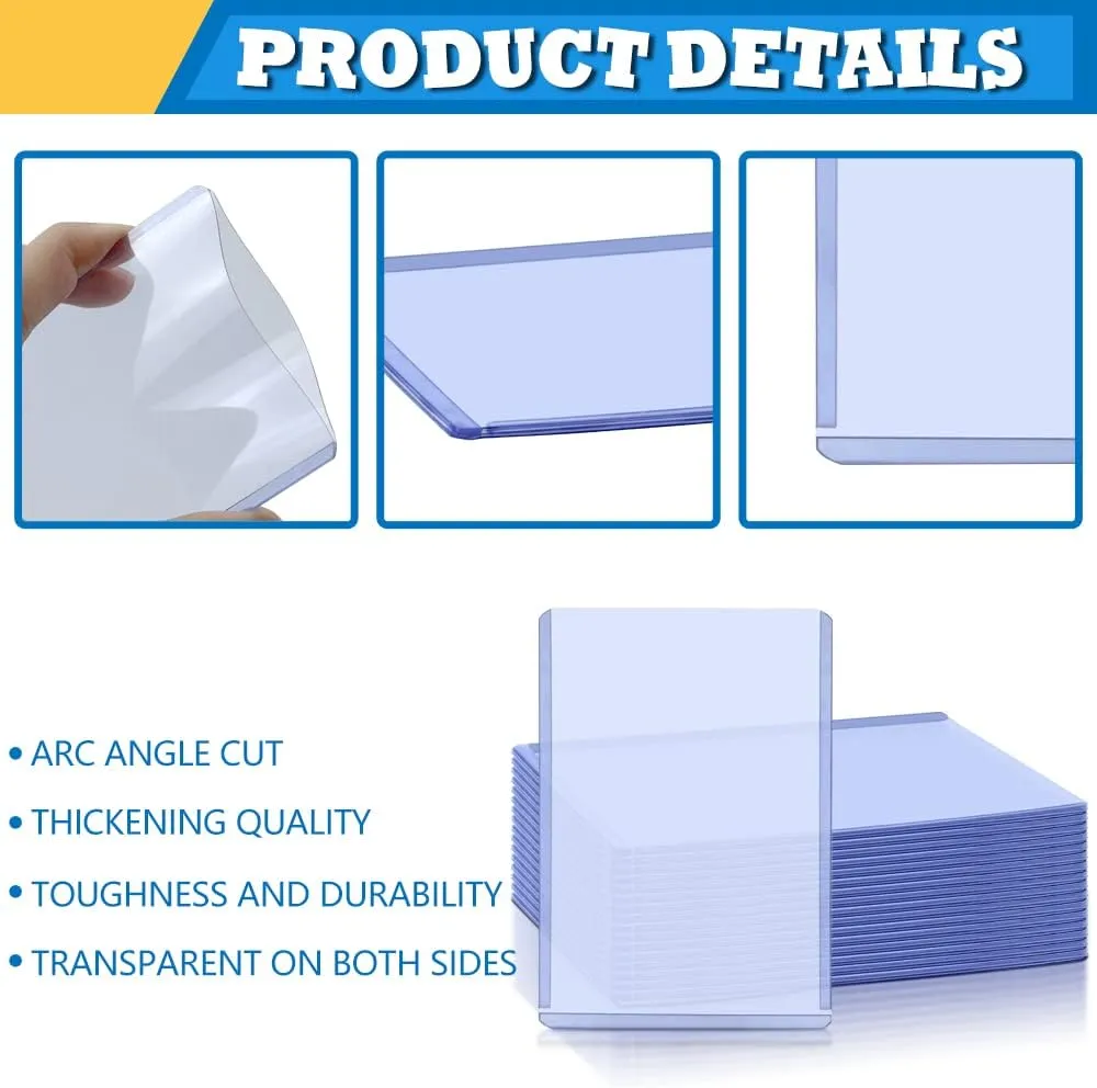 4"x6"Hard Plastic Card Sleeves: 50-PackWaterproof Postcard&TradingCardProtectors