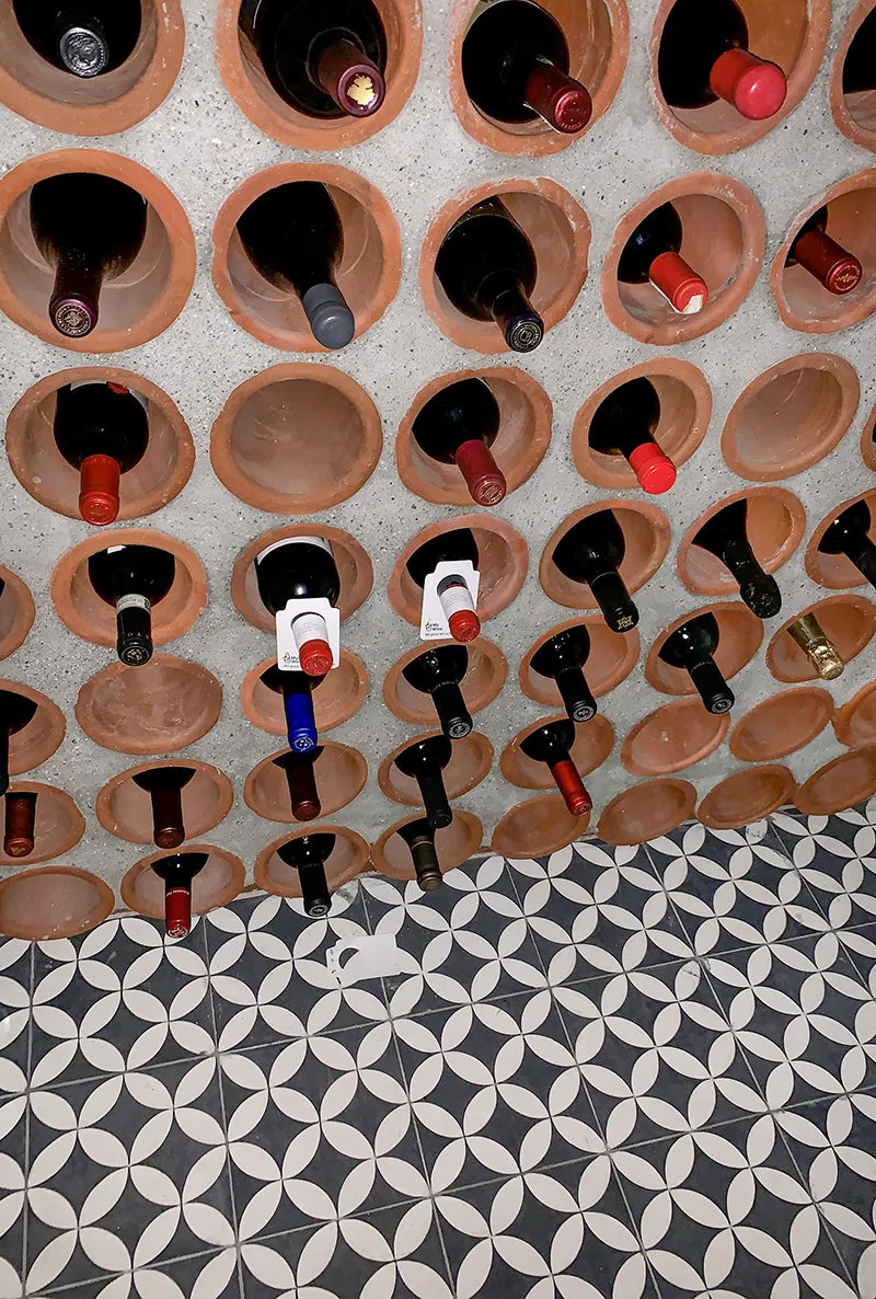 5.625 x 11.875 Wine Rack - Spanish Mission Red