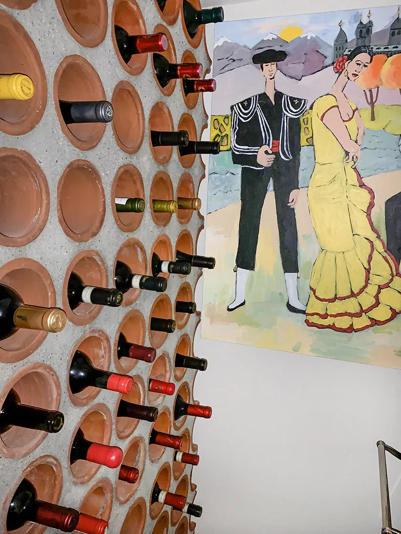 5.625 x 11.875 Wine Rack - Spanish Mission Red