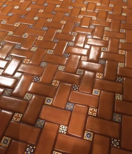 5.75 x 12 Unsealed Spanish Mission Red - Floor Tile