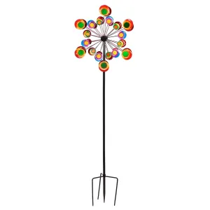 75" H Wind Spinner, Cosmic Circles,47m1699