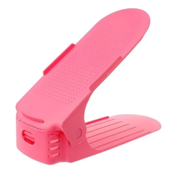 8 Colors Adjustable Plastic Shoes Rack Durable Space Saving Storage Rack
