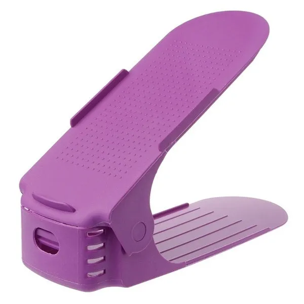 8 Colors Adjustable Plastic Shoes Rack Durable Space Saving Storage Rack