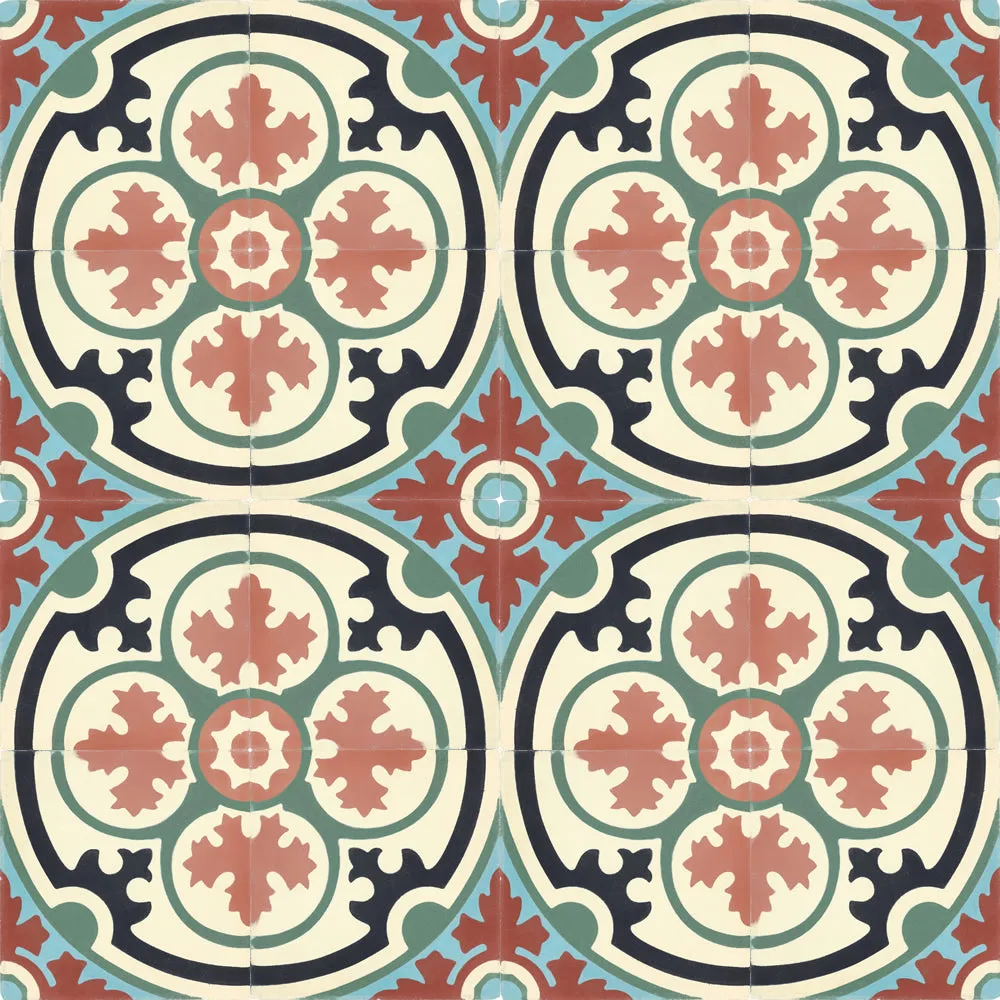 8x8 Barcelona 4 - Barcelona Cement Decorative Floor Tile