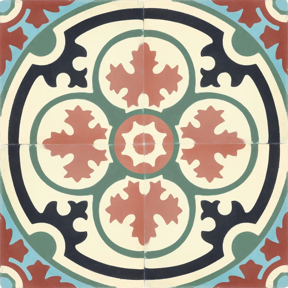 8x8 Barcelona 4 - Barcelona Cement Decorative Floor Tile