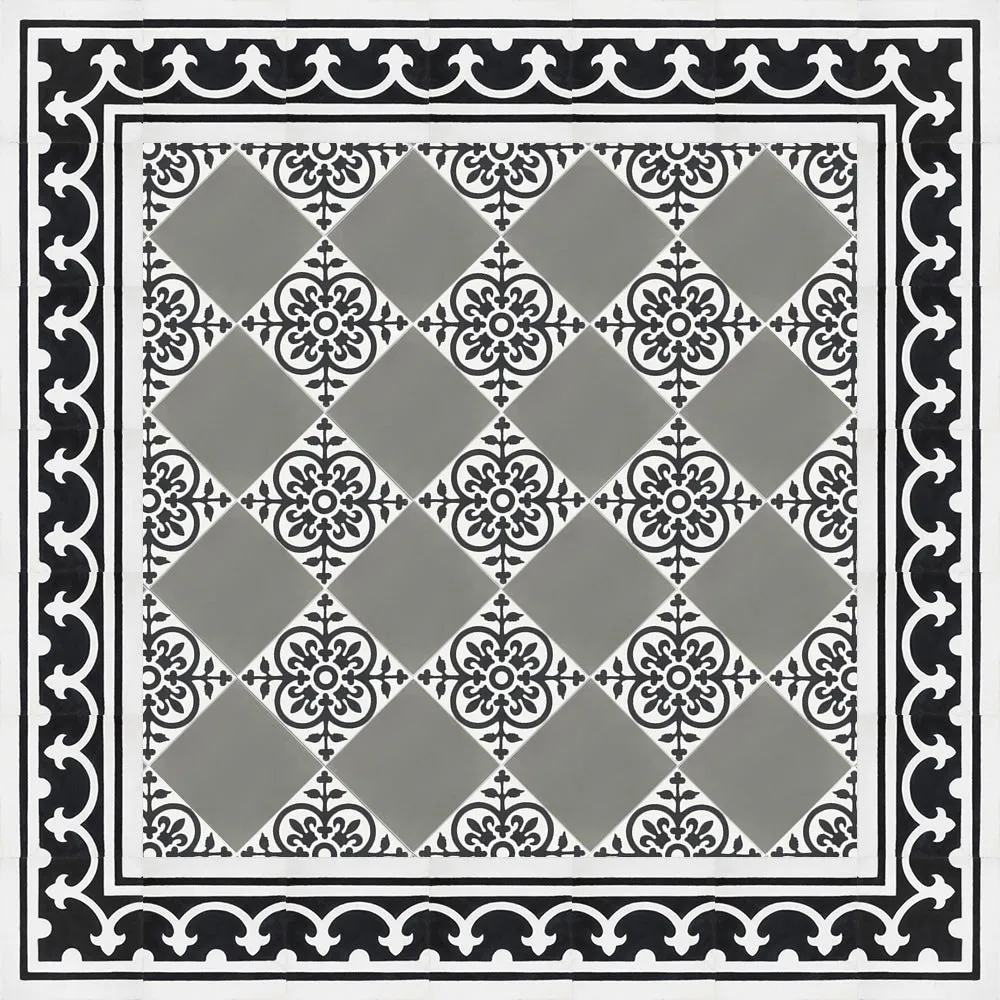 8x8 Collblanc 1 - Barcelona Cement Decorative Floor Tile
