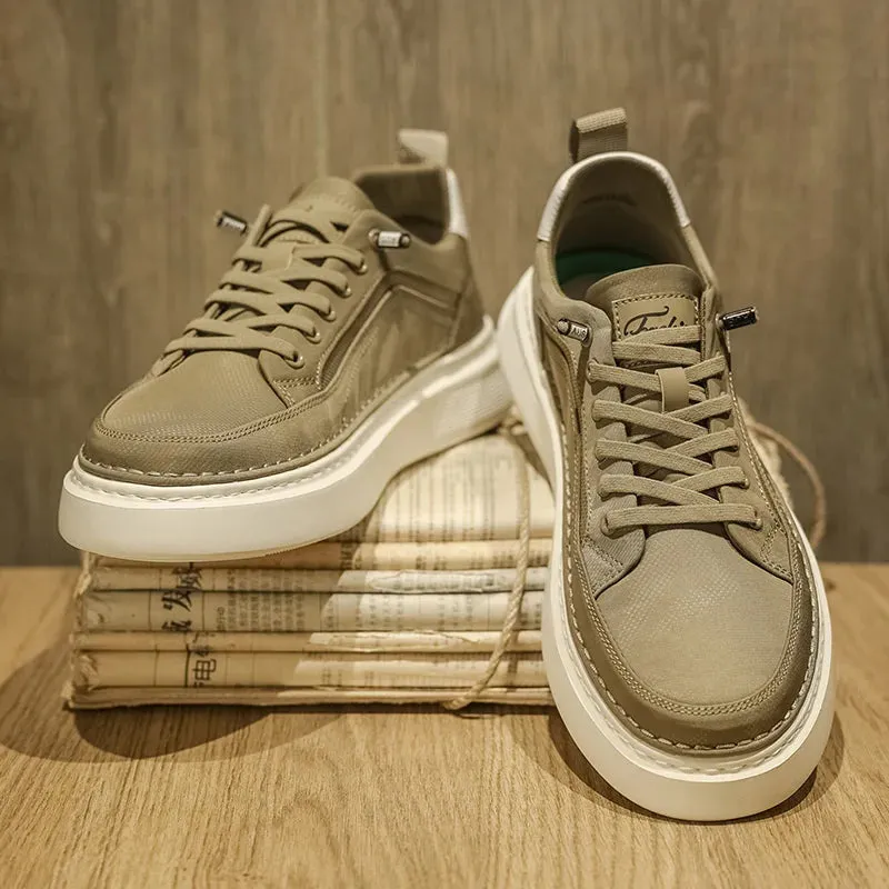 ADVBRIDGE  -  Man Shoe Flat Lightweight Summer Casual Shoes for Men Canvas Low Price Sneakers Elegant Work Comfortable Leisure Footwear Offer