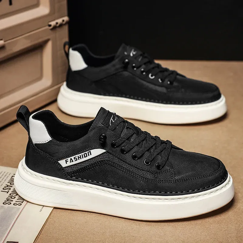 ADVBRIDGE  -  Man Shoe Flat Lightweight Summer Casual Shoes for Men Canvas Low Price Sneakers Elegant Work Comfortable Leisure Footwear Offer