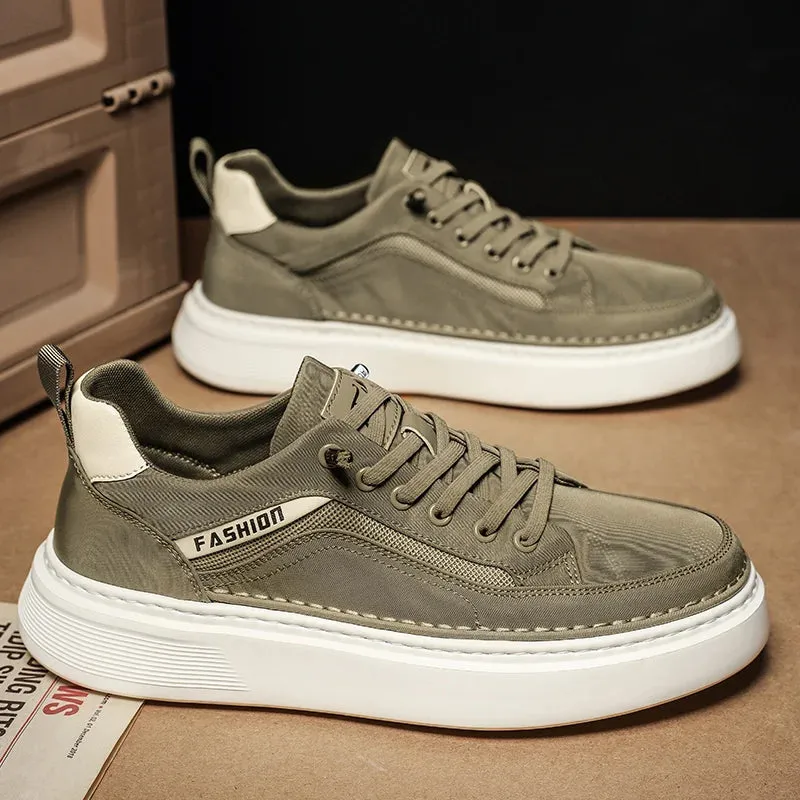 ADVBRIDGE  -  Man Shoe Flat Lightweight Summer Casual Shoes for Men Canvas Low Price Sneakers Elegant Work Comfortable Leisure Footwear Offer