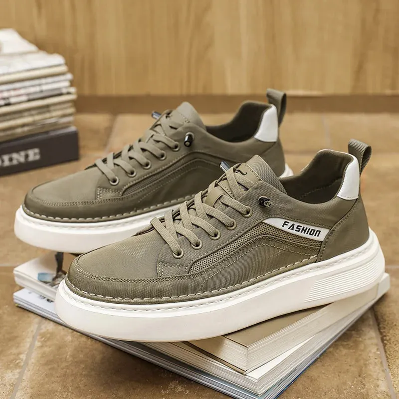 ADVBRIDGE  -  Man Shoe Flat Lightweight Summer Casual Shoes for Men Canvas Low Price Sneakers Elegant Work Comfortable Leisure Footwear Offer
