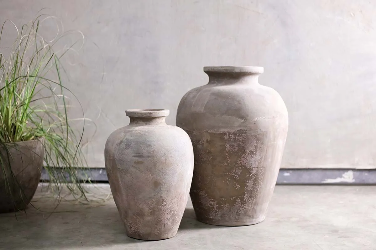 Affiti Clay Tapered Pot - Large
