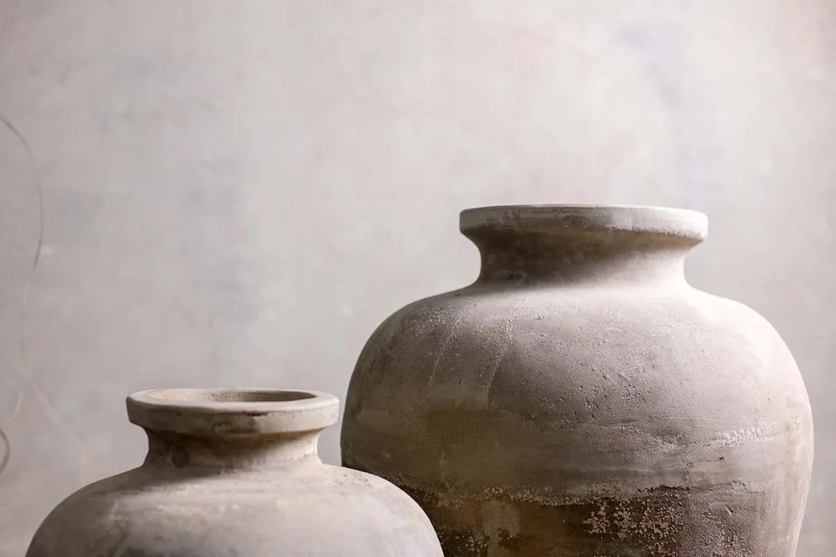 Affiti Clay Tapered Pot - Large