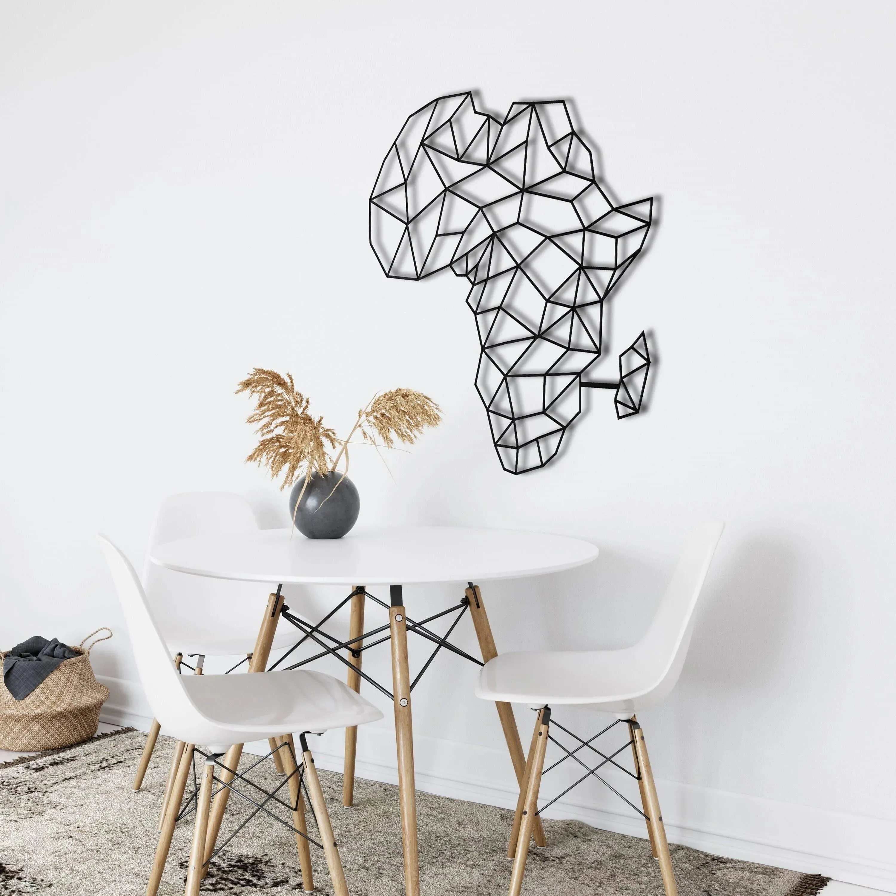 Africa Map Metal Wall Decor