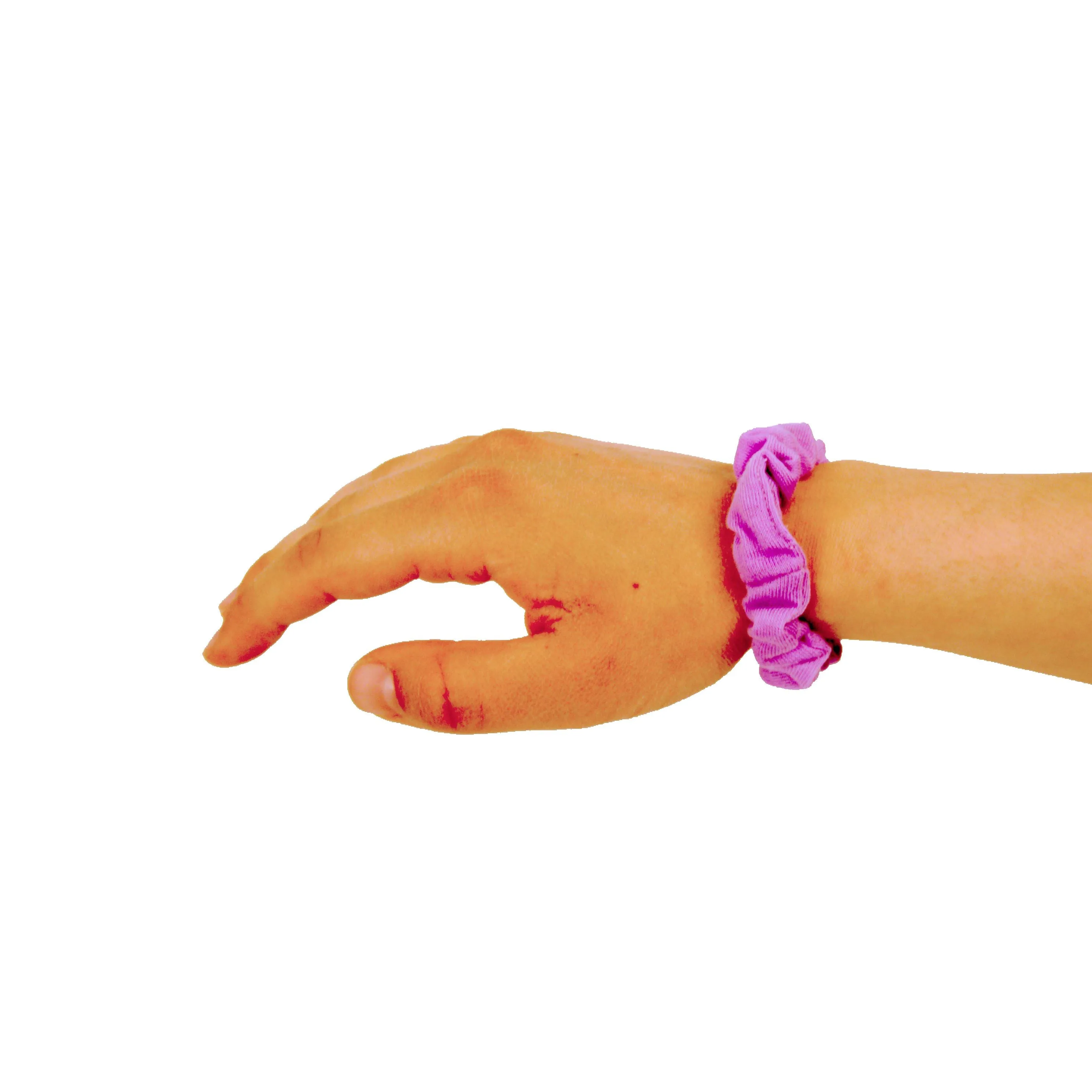 Amelia Beauty, Medium Purple Jersey Scrunchies, 2.5in Diameter, Gentle on Hair, Strong Hold, No Snag, No Dents or Creases. 10 Pack