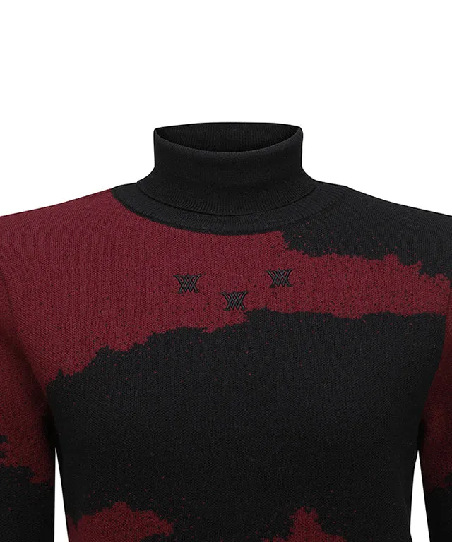 ANEW Golf: Women Cashmere Blend High Neck Sweater - Wine