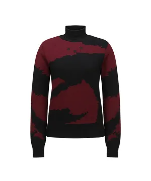 ANEW Golf: Women Cashmere Blend High Neck Sweater - Wine