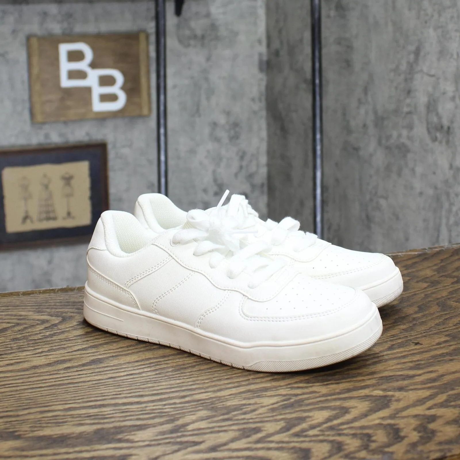 Art Class Girls Youth Lace Up Low Top Sneakers 166c9b17b4b78c White 5