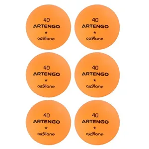 Artengo FB800 Table Tennis Balls Pack Of 6 - Orange
