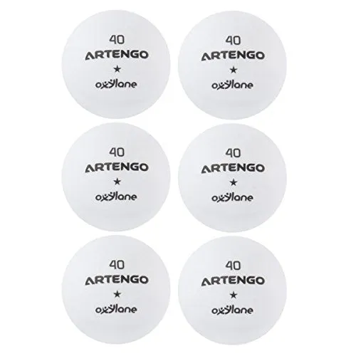 Artengo FB800 Table Tennis Balls, (White)