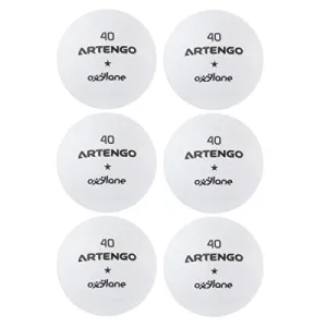 Artengo FB800 Table Tennis Balls, (White)