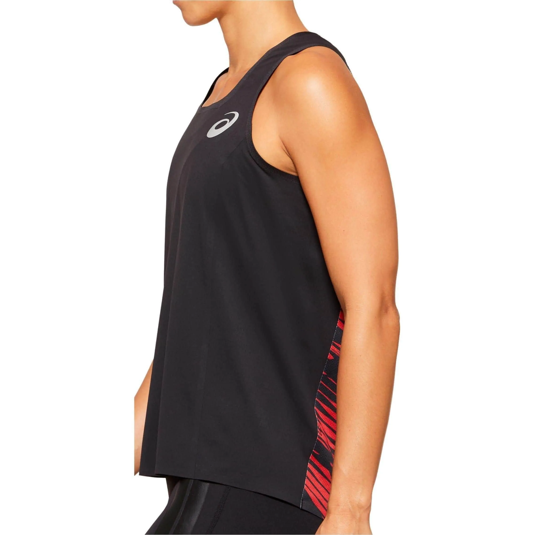 Asics W Knit Womens Running Vest Tank Top - Black