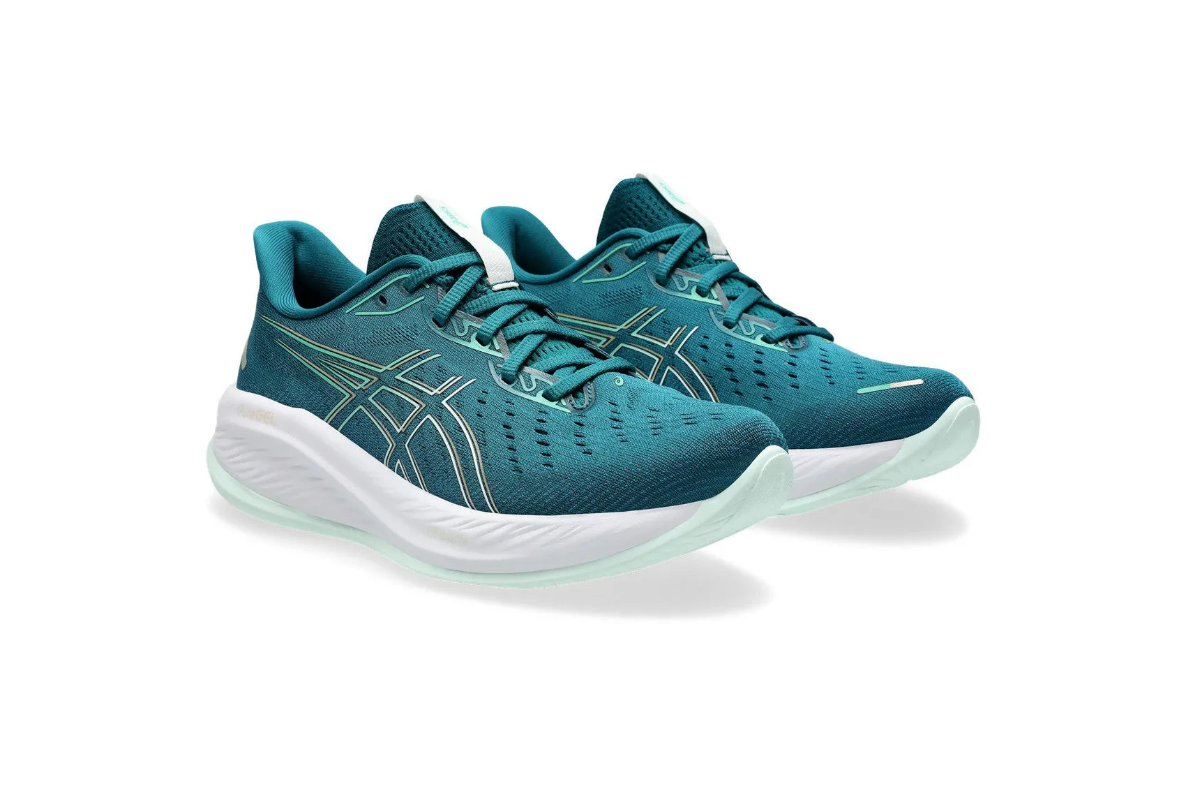 Asics Women's GEL-CUMULUS 26  Running Shoes in Rich Teal/Pale Mint