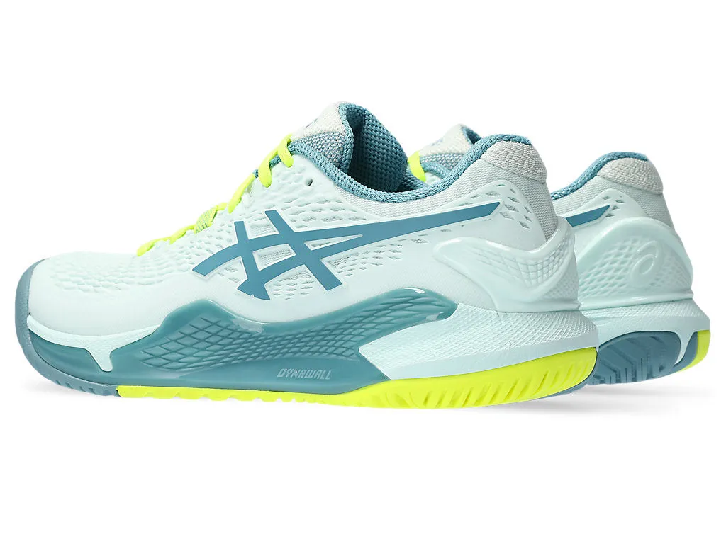 Asics Women's GEL-RESOLUTION 9 CPS Shoes in Soothing Sea/Gris Blue