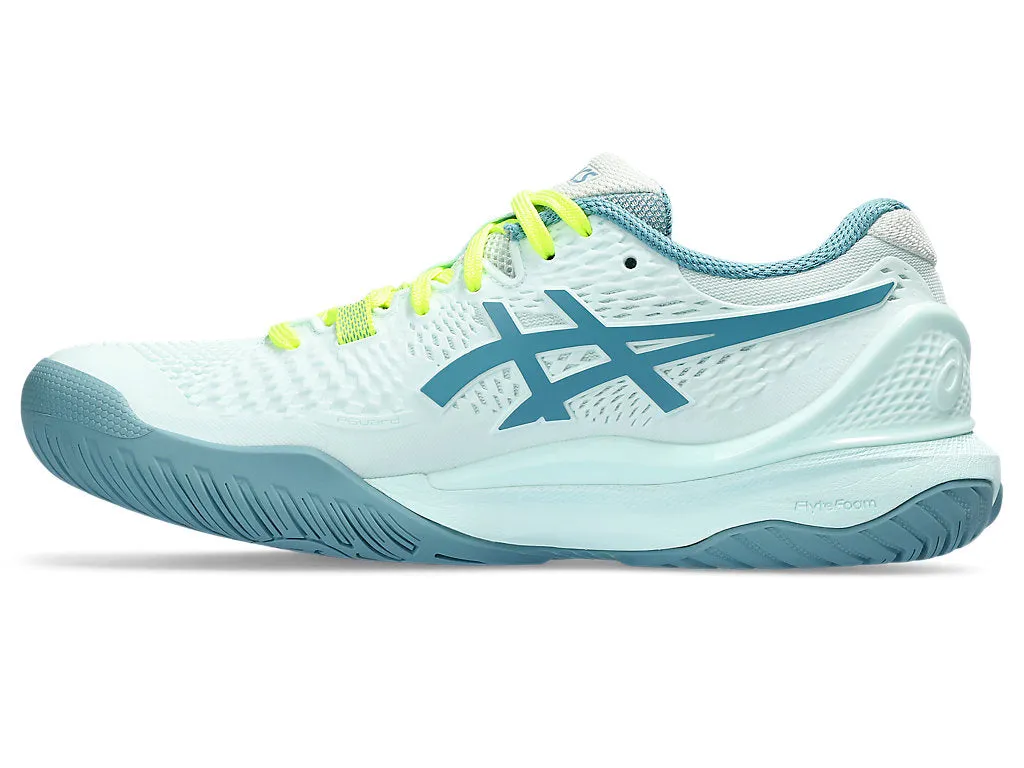Asics Women's GEL-RESOLUTION 9 CPS Shoes in Soothing Sea/Gris Blue