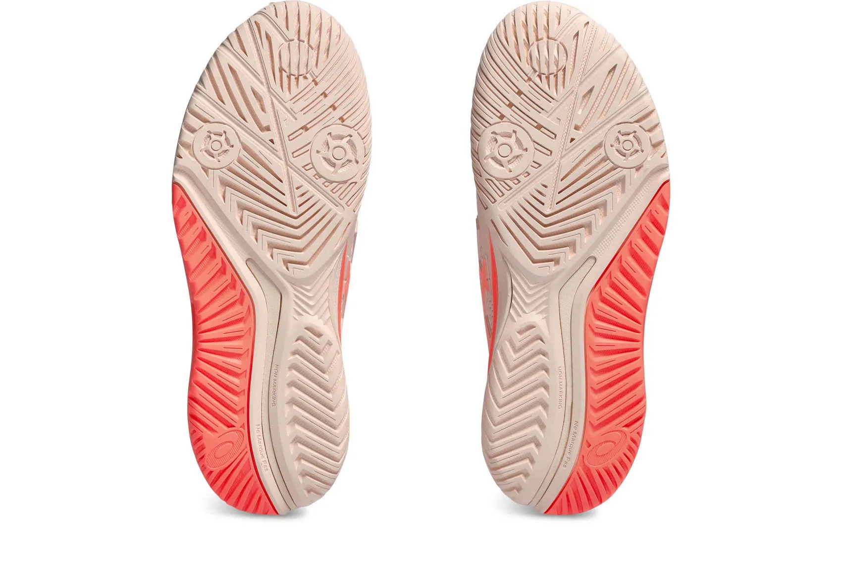 Asics Women's GEL-RESOLUTION 9 Tennis Shoes in Pearl Pink/Sun Coral