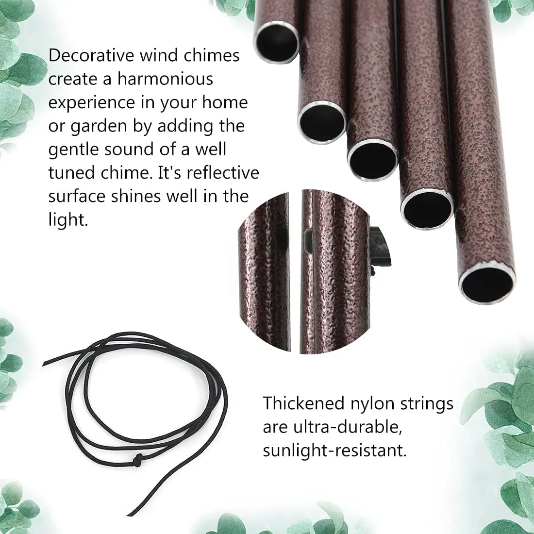 ASTARIN Sympathy Wind Chimes Outdoor Large Deep Tone,36" Handmade Wind Chimes Tu