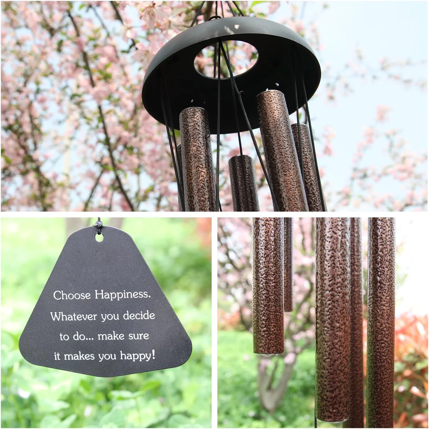 ASTARIN Sympathy Wind Chimes Outdoor Large Deep Tone,36" Handmade Wind Chimes Tu