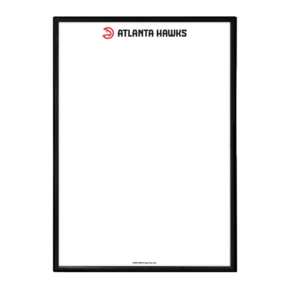 Atlanta Hawks: Framed Dry Erase Wall Sign