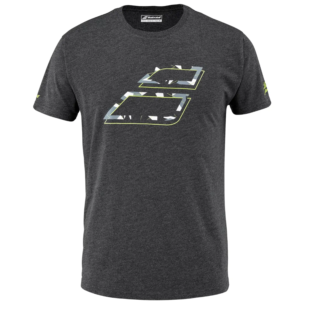 Babolat Aero Cotton Men Tee - Black Heather