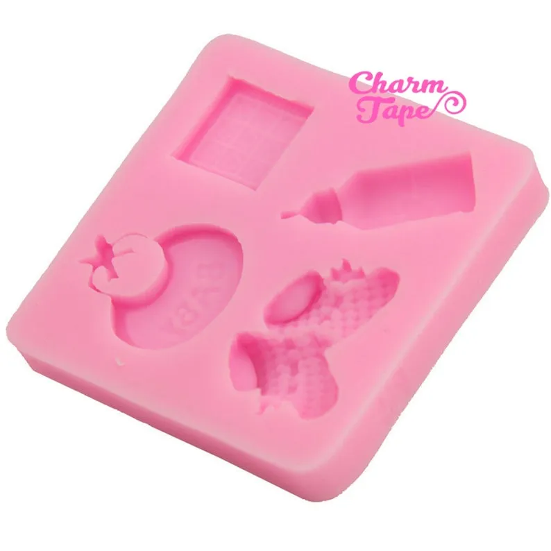 Baby Shower Theme Food Graded Silicone Mold for Cake, Fondant, Cake Decorating Supplies H1812