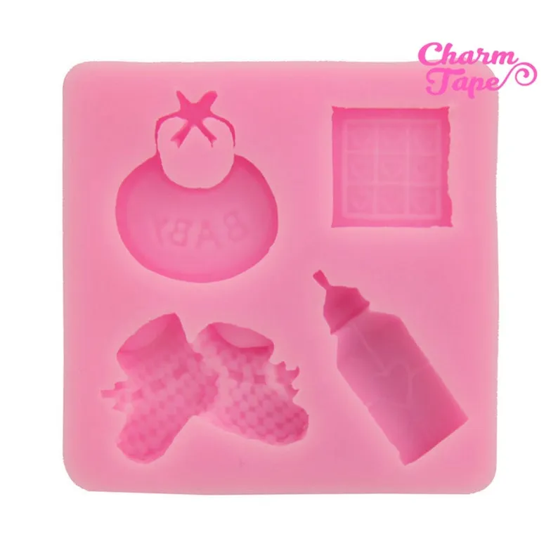 Baby Shower Theme Food Graded Silicone Mold for Cake, Fondant, Cake Decorating Supplies H1812