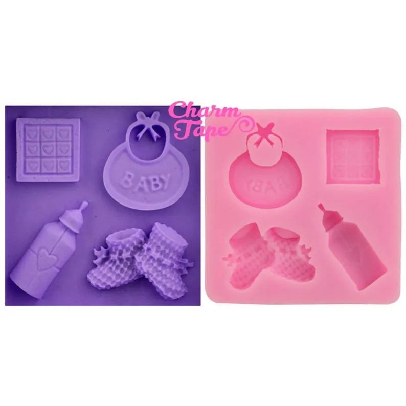 Baby Shower Theme Food Graded Silicone Mold for Cake, Fondant, Cake Decorating Supplies H1812